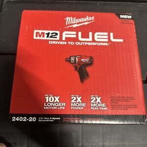 New Milwaukee 2402-20 M12 FUEL 12V 1/4" Hex 2-Speed Screwdriver Tool Only OEM
